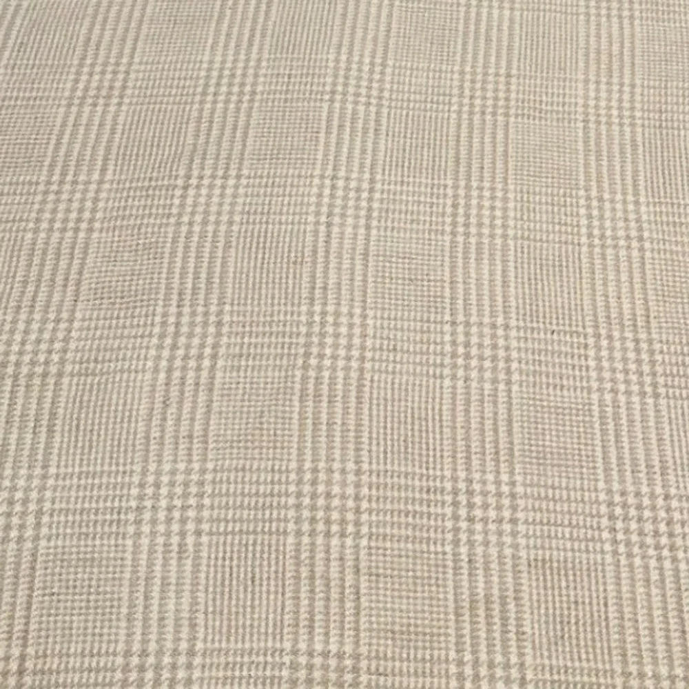 Pom Pom at Home Organic Cotton Linen Glen Plaid Duvet Cover Cream Tan Checkered